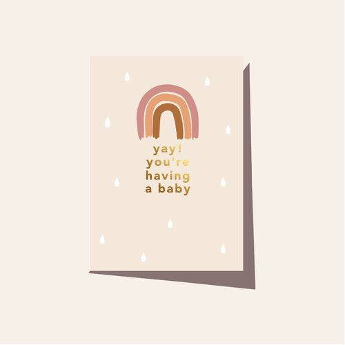 ELM PAPER | Card - Rainbow Baby Shower