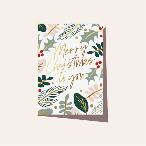 ELM PAPER | Card - Christmas Greenery