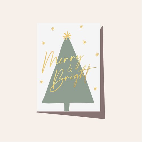 ELM PAPER | Card - Christmas Merry & Bright Tree