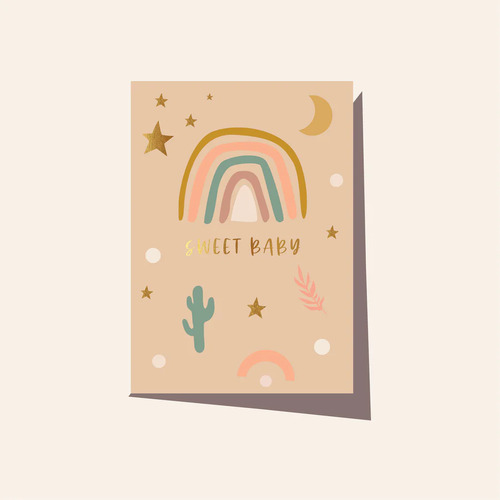 ELM PAPER | Card -  Sweet Baby Boho