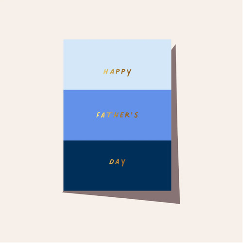 ELM PAPER | Card - Fathers Day - Ocean Stripe