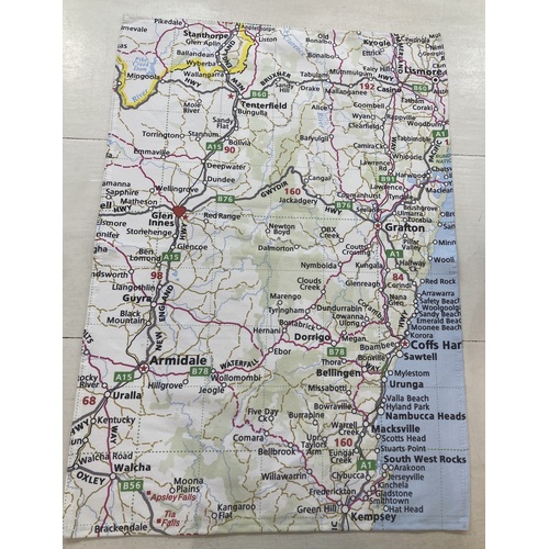 Glen Innes Cotton Tea Towel - Map of Northern NSW