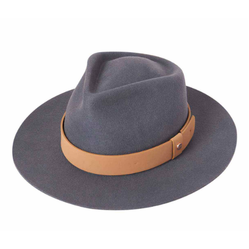 KOORINGAL | Cara Ladies Wide Brim Fedora - Denim Blue