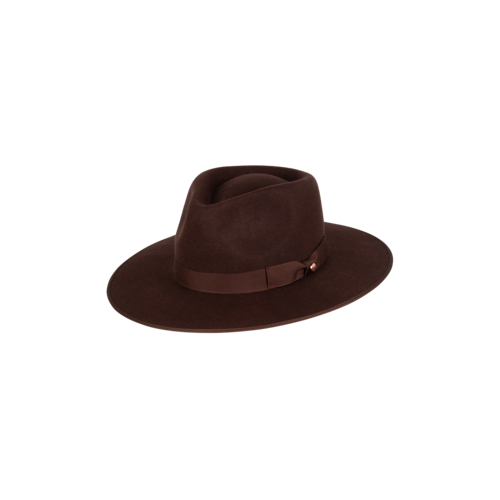 KOORINGAL | Tara Ladies Mid Brim Fedora - Chocolate