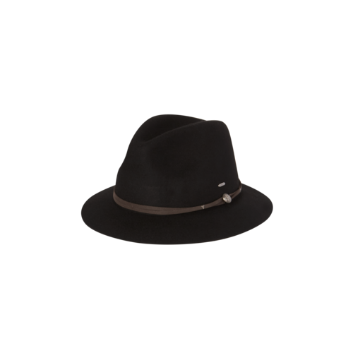 KOORINGAL | Matilda Ladies Mid Brim Wool Hat - Black