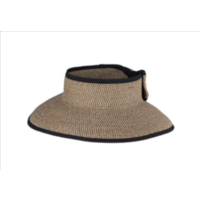 KOORINGAL | Poolside Ladies Roll Up Visor - Black