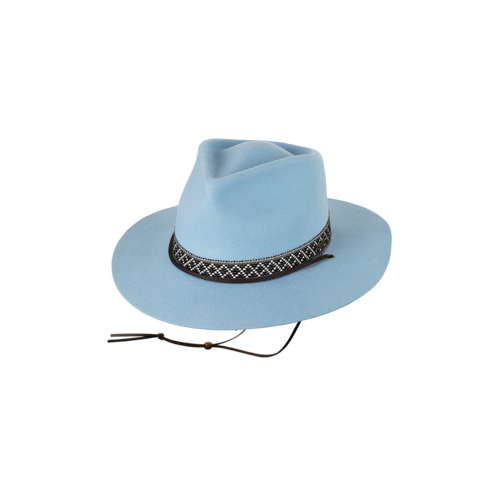 KOORINGAL | Phoenix Ladies Wide Brim Hat - Faded Denim Blue