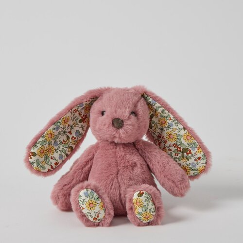 Jiggle &amp; Giggle Floral Raspberry Bunny Rattle Small