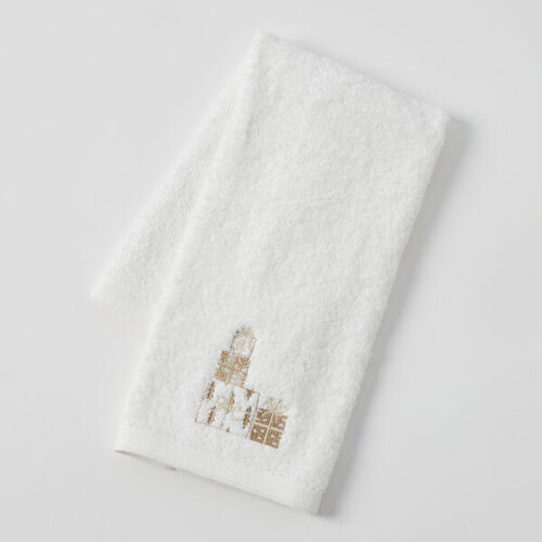 Pilbeam Living Spark Joy Hand Towel - Stacked Christmas presents