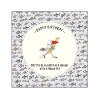 TWIGSEEDS | Card - Happy Birthday Happy As A Seagull With A French Fry