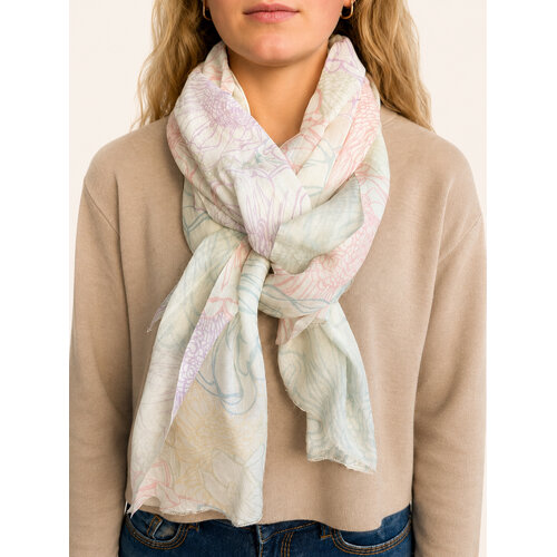 Koton Kraft | Botanical Sketch- 100% Wool Scarf