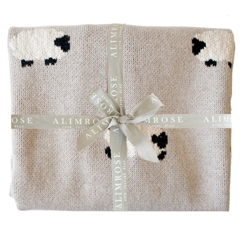 ALIMROSE | Baa Baa Baby Blanket - Latte