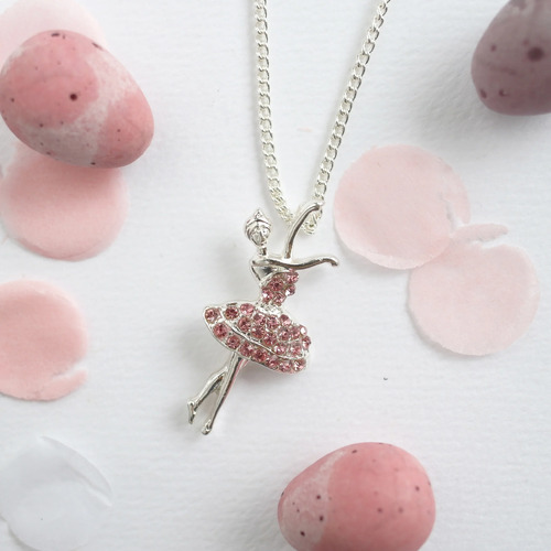 LAUREN HINKLEY | Pink Ballerina Necklace