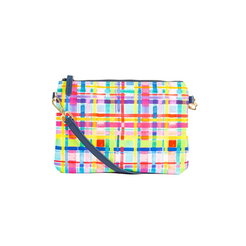 LIV & MILLY | Lordy Dordie Small Crossbody - Rainbow Gingham