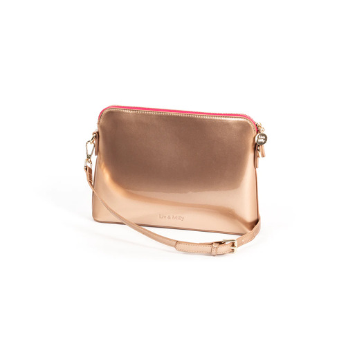 LIV &amp; MILLY | Ravello Cross Body Bag - Rose Gold