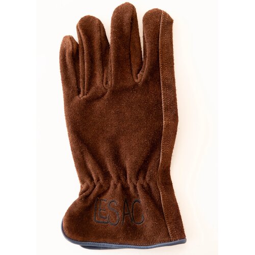 LESAC | Everyday Garden Gloves – Suede Short Glove - Brown [Size Medium]