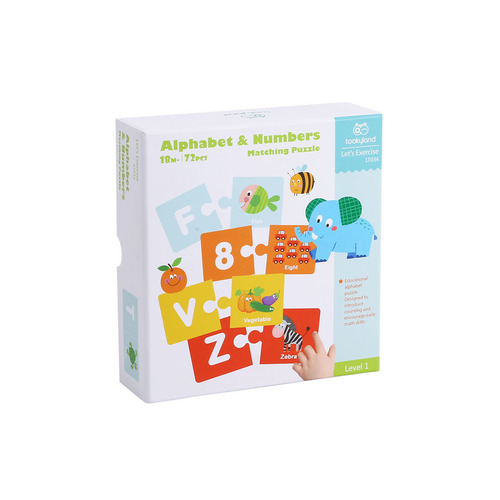 Alphabet &amp; Numbers Matching Puzzle