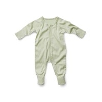FIBRE FOR GOOD | Long Sleeve Zip Romper - Sage