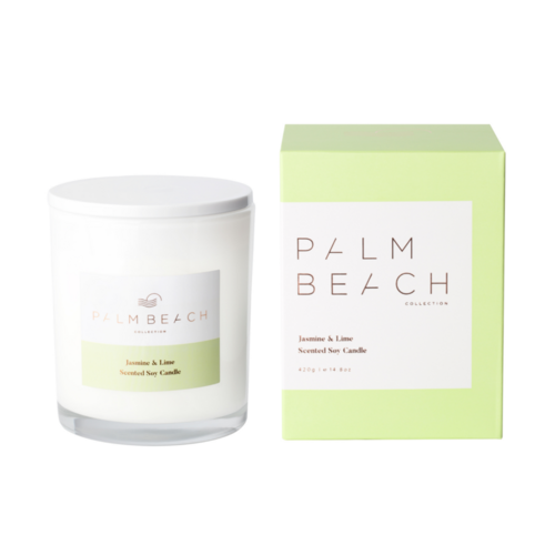 PALM BEACH | Jasmine &amp; Lime Scented Candle 420g