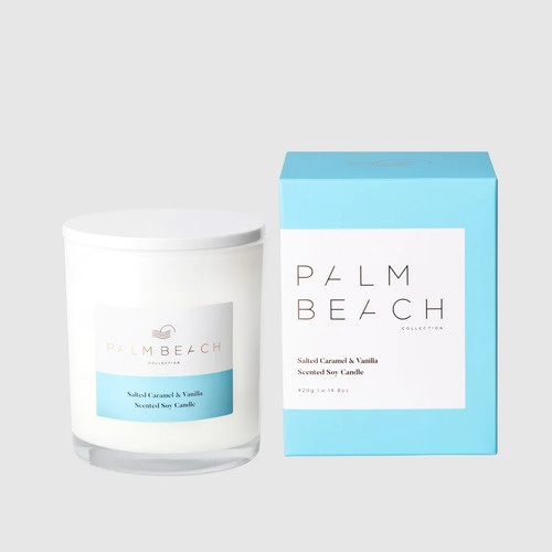 PALM BEACH | Salted Caramel &amp; Vanilla 420g Standard Candle