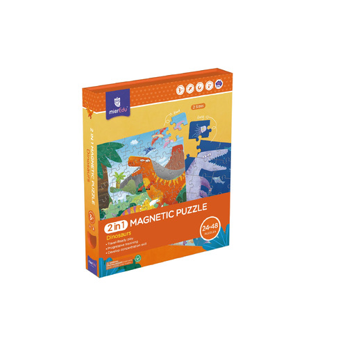 mierEDU | 2 in 1 Magnetic Puzzle - Dinosaurs