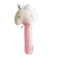 ALIMROSE | Yvette Unicorn Squeaker - Pink &amp; Silver