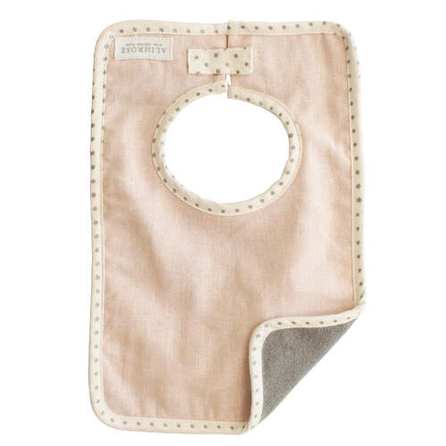 ALIMROSE |  Bobby Bib Linen - Pink