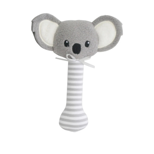 ALIMROSE | Baby Koala Stick Rattle Grey