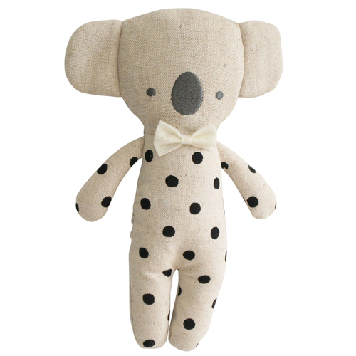 ALIMROSE | Mini Koala Squeaker 18cm - Black Spot