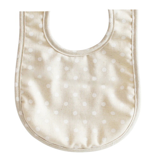 ALIMROSE | Bib - White Linen Spot