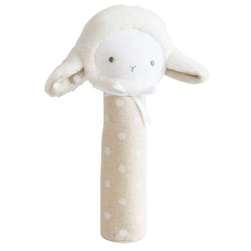 ALIMROSE | Lamby Squeaker White Linen Spot