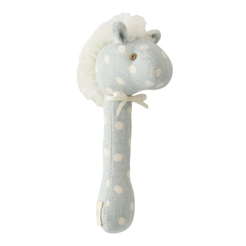 ALIMROSE | Horse Stick Rattle Duck Egg Blue