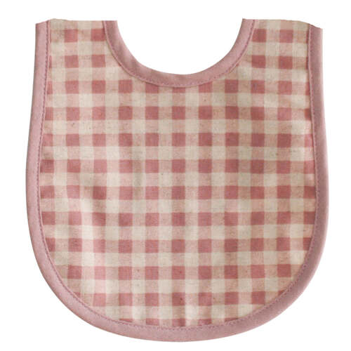 ALIMROSE | Bib Rose Check Linen
