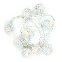 DELIGHT DECOR | Chain Light Battery Artisan White 10 LED