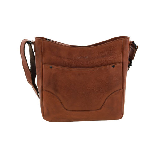 Ladies Leather Crossbody Bag – Cognac