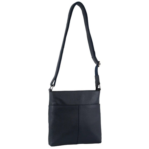 MILLENI | Ladies Nappa Leather Cross-Body Bag in Navy