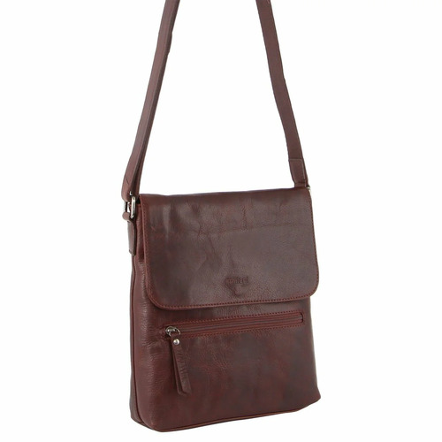 MILLENI | Ladies Nappa Leather Crossbody Bag - Chestnut