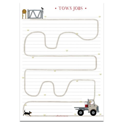 Town Jobs - Magnetic Notepad