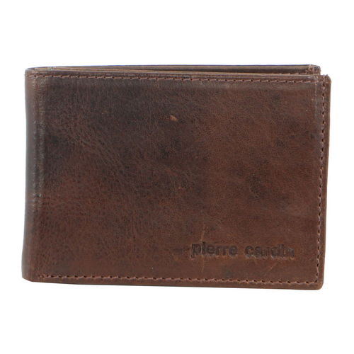 Pierre Cardin Italian Leather Bi-Fold Men’s Wallet – Cognac