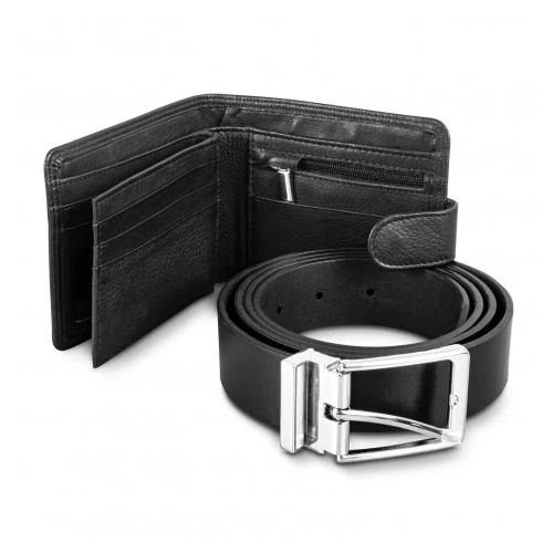 Pierre Cardin Mens Leather Wallet And Belt Gift Set