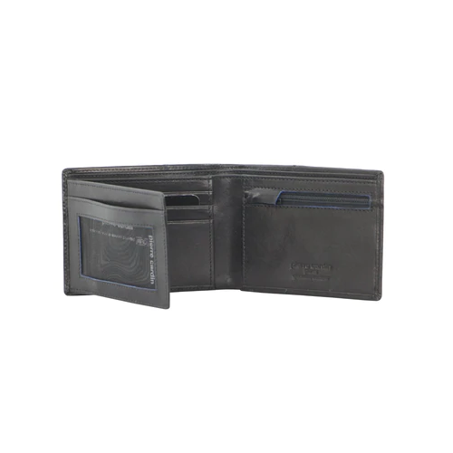 PIERRE CARDIN | Mens Leather Bi-Fold Wallet - Black