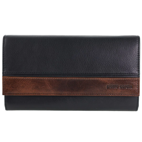 PIERRE CARDIN | Leather Rustic Flat Wallet