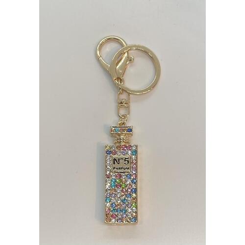 Keyring - No 5 Coloured Crystal