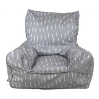 Raindrops Bean Chair Grey