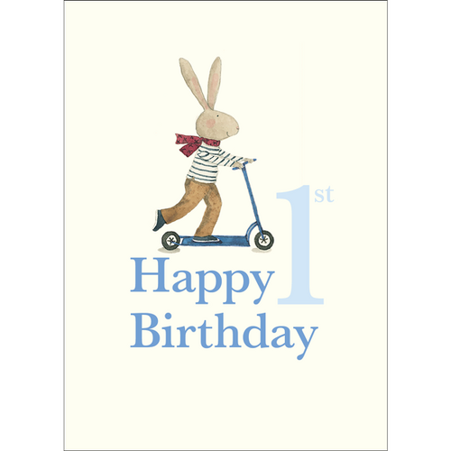 RUBY RED SHOES | Card - Happy First Birthday - Blue