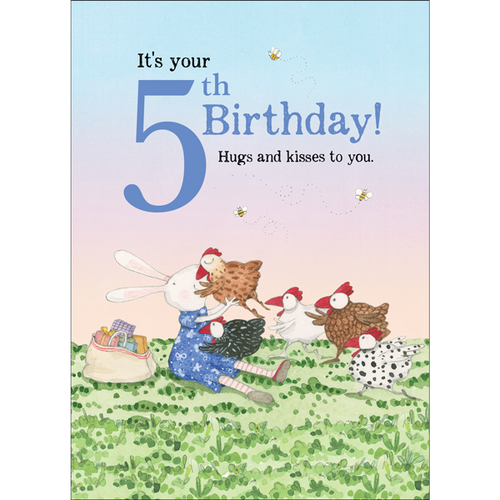 RUBY RED SHOES | Card - Fifth Birthday