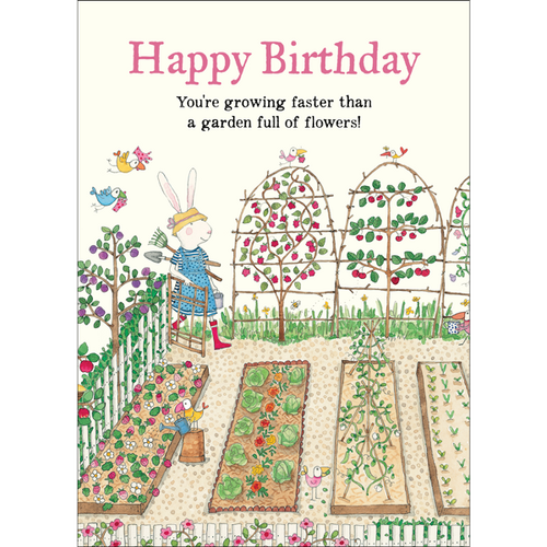 RUBY RED SHOES | Card - Happy Birthday Garden