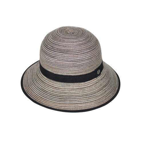 RIGON | Kristen Cloche Hat - Brown/Beige