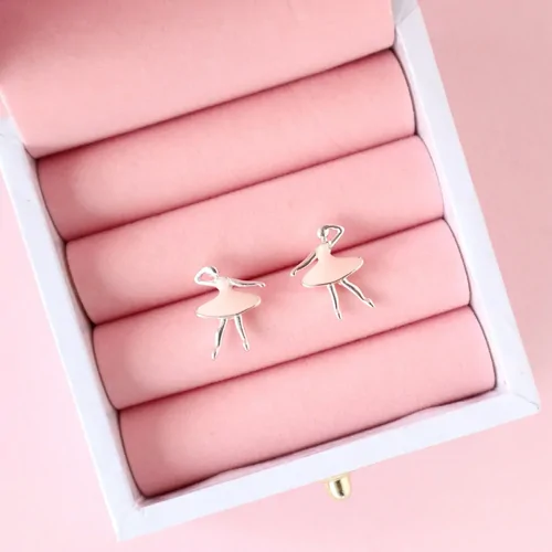Lauren Hinkley Pink Unicorn Earrings with Fairy Box