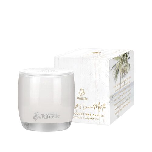URBAN RITUELLE | Sea Salt &amp; Lemon Myrtle Scented Soy Candle 140gm